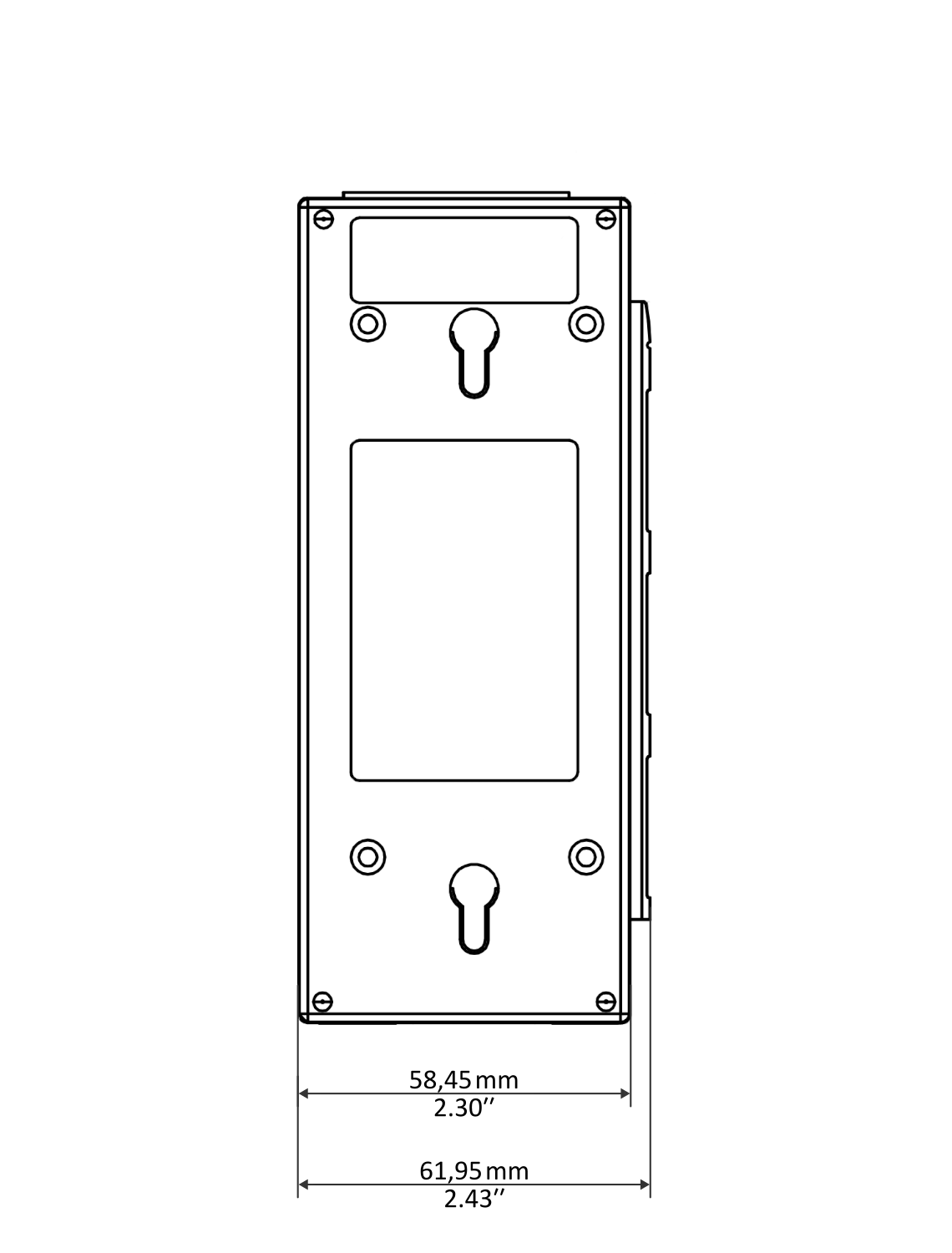 Dimensions of QuPSU P561 QuPSU P561