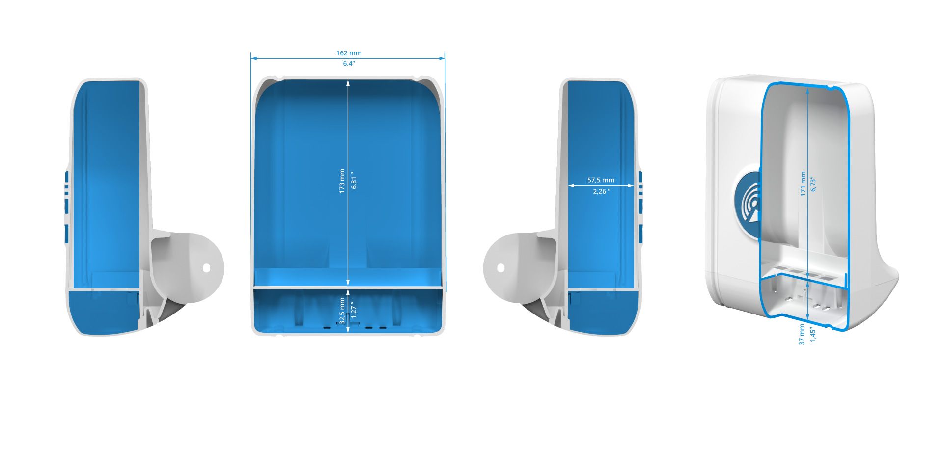 Dimensions of QuBox Small QuBox Small