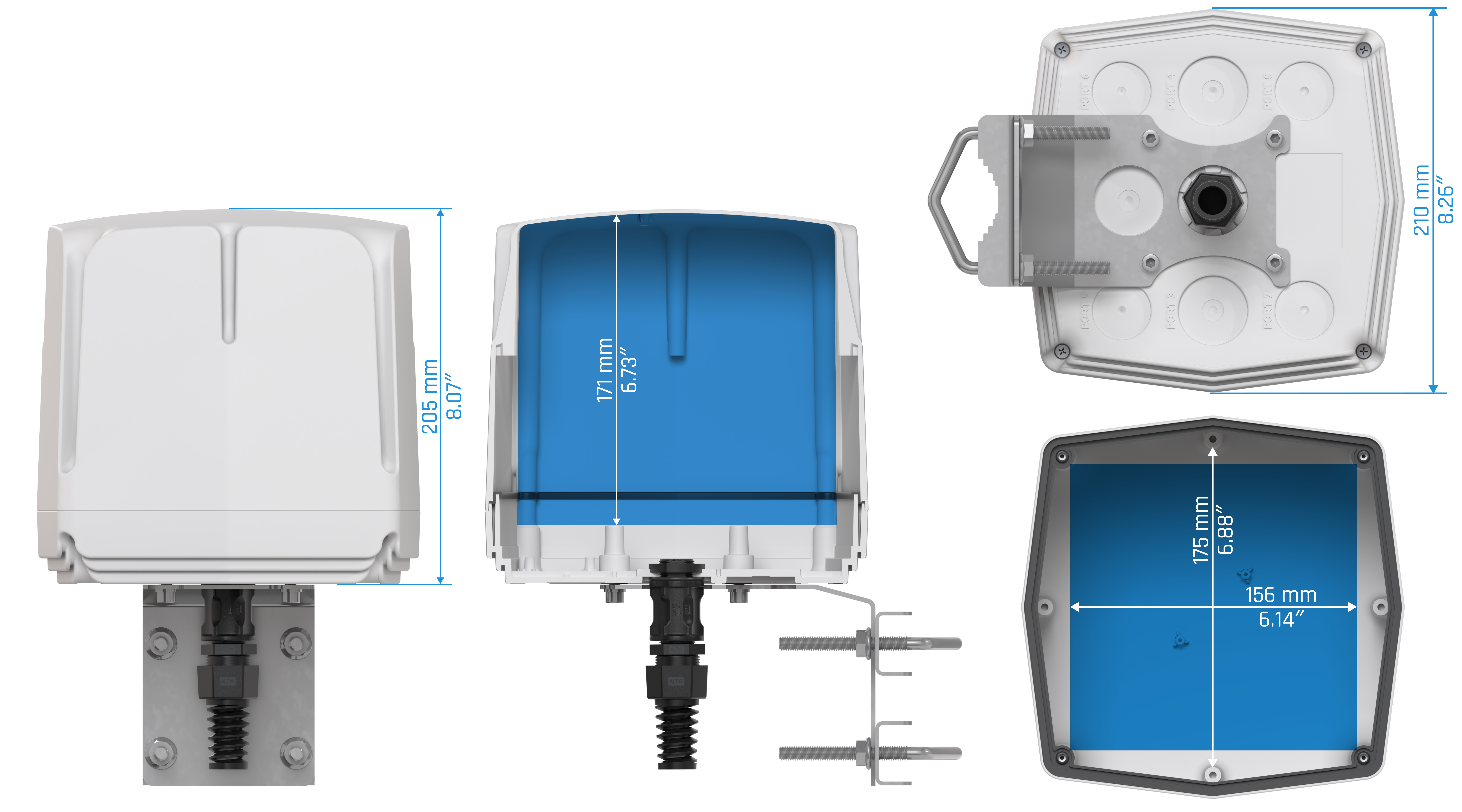 Dimensions of QuBox Wave Lite QuBox Wave Lite