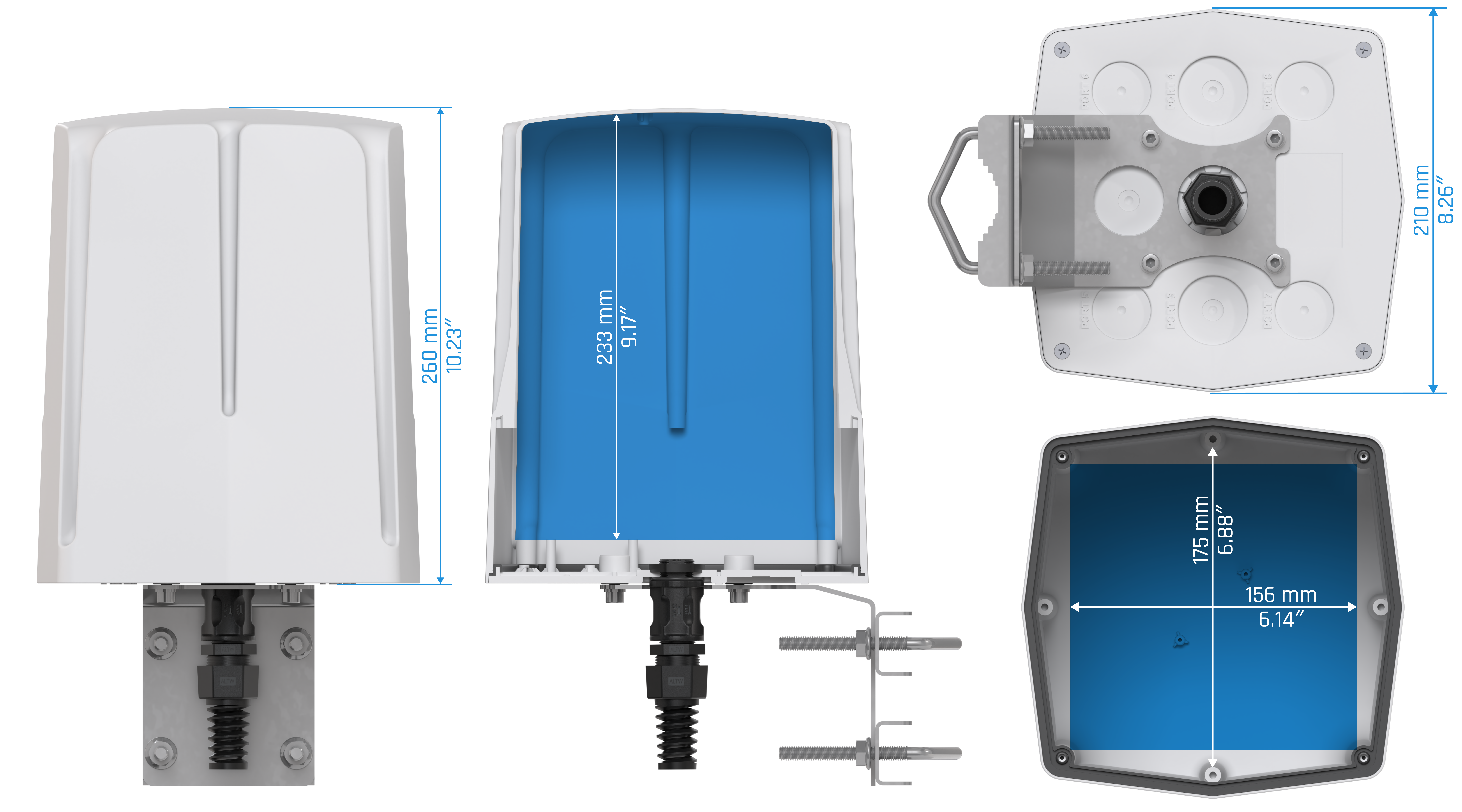 Dimensions of QuBox Wave Slim QuBox Wave Slim