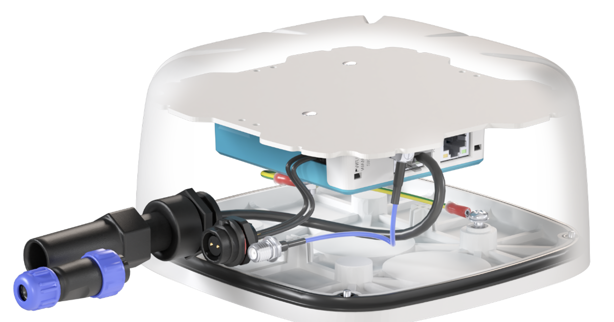 QuBox Shell for MIRO-L230 - an IP67 enclosure with external connectors