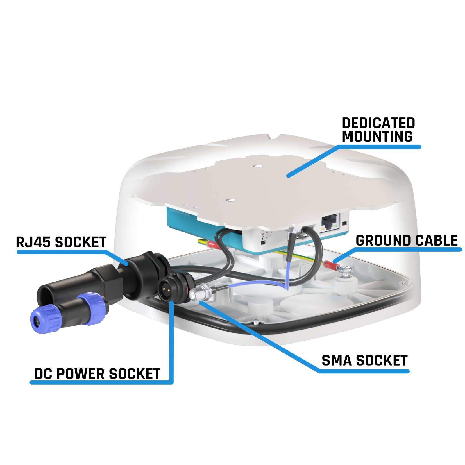 Dimensions of QuBox Shell for MIRO-L230 QuBox Shell for MIRO-L230