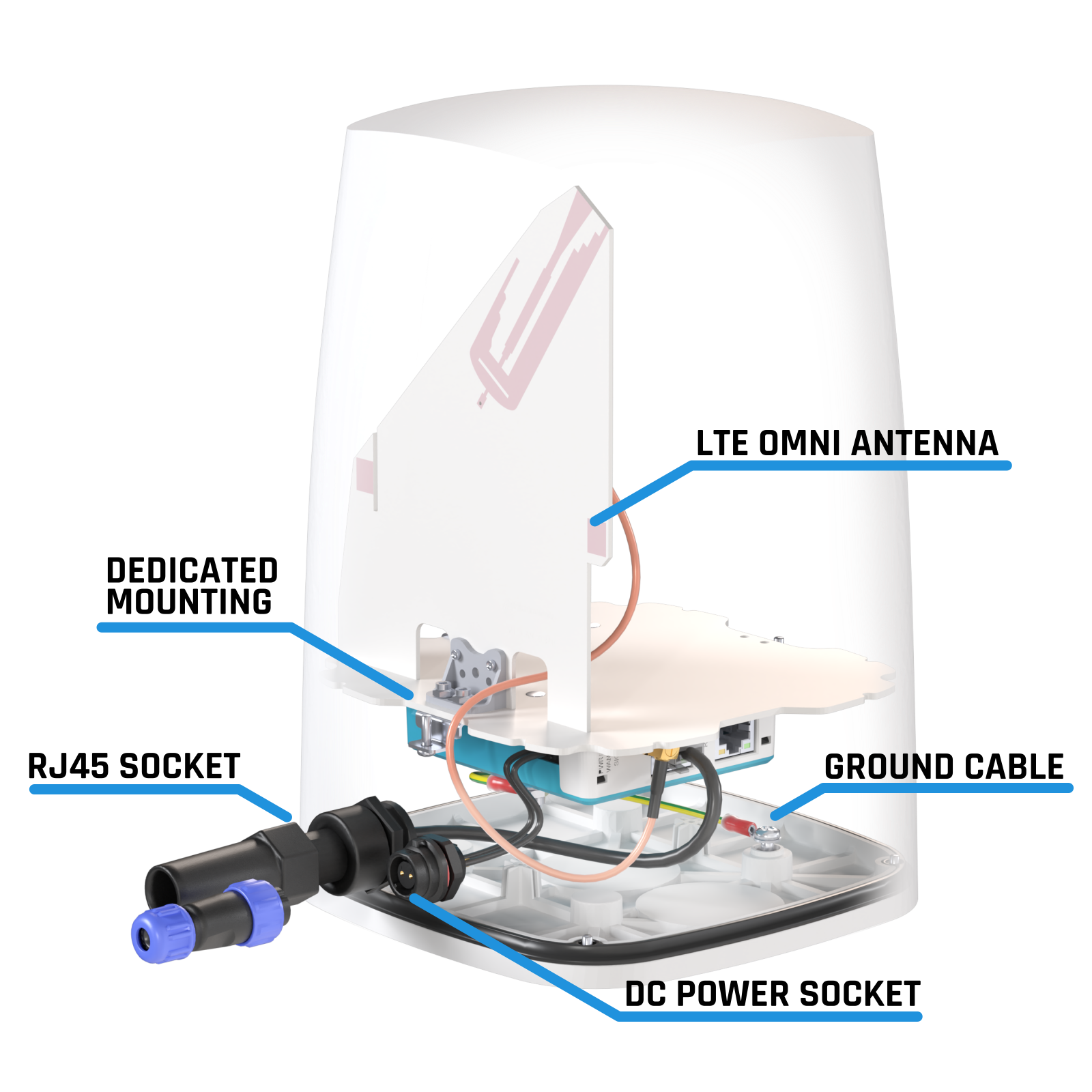 Dimensions of QuSpot for MIRO-L230 QuSpot for MIRO-L230