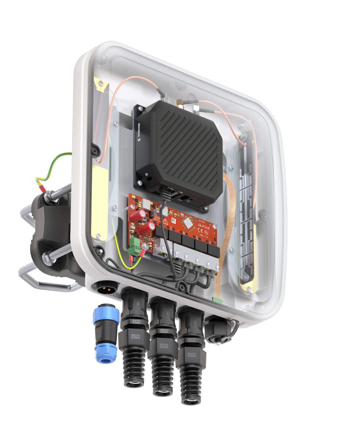 Gateway QuCam for Ericsson (Cradlepoint) S400 – powered by DC