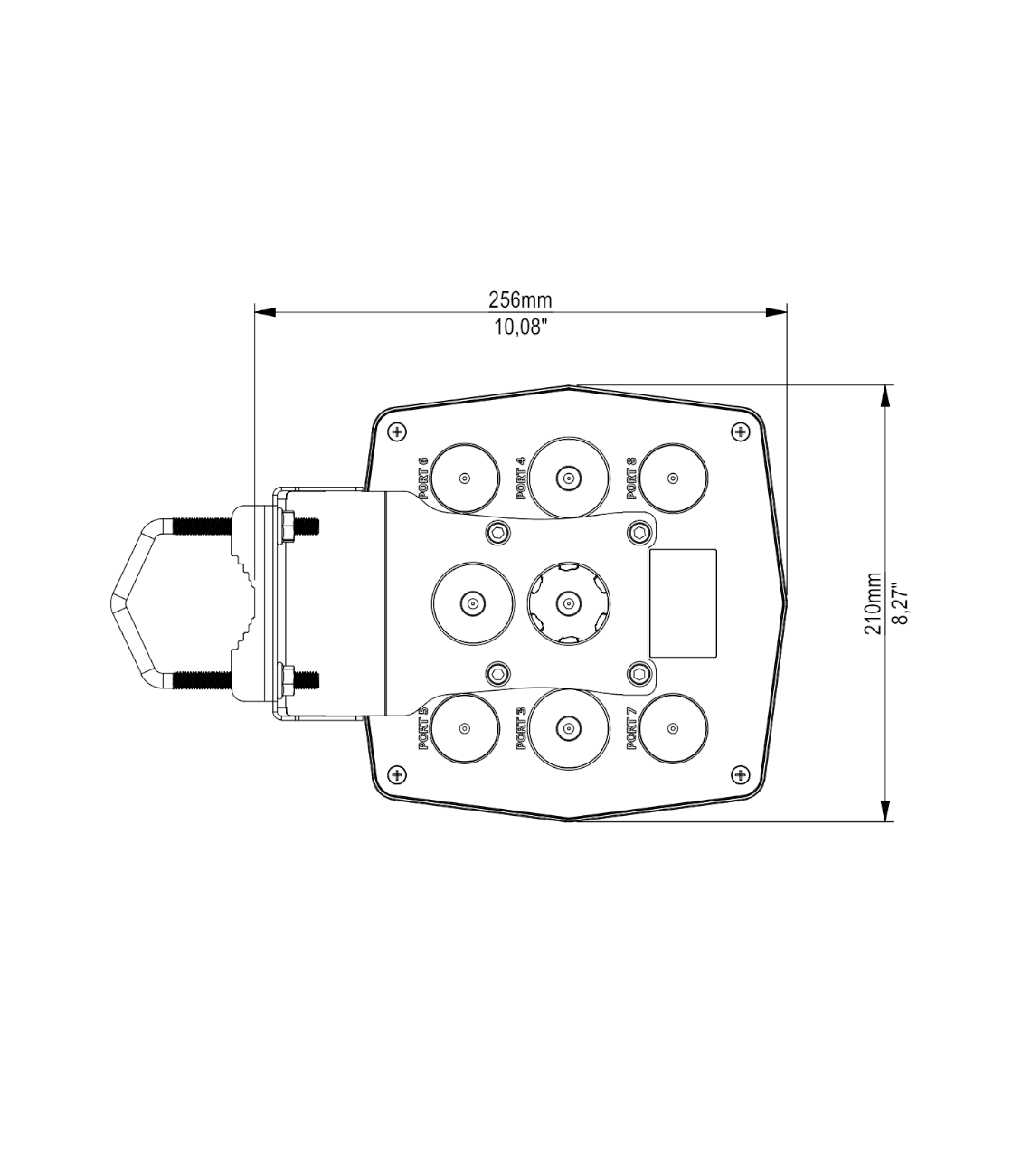 Dimensions of QuOmni 7V-8 Wi-Fi 6E Nf QuOmni 7V-8 Wi-Fi 6E Nf