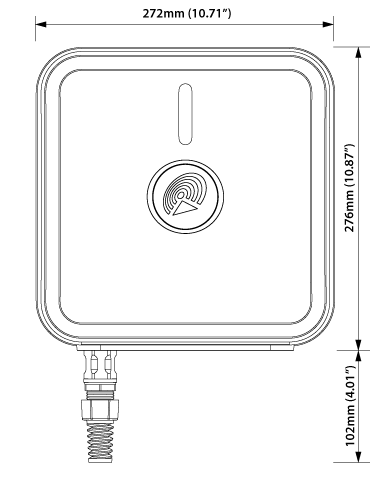 Dimensions of QuSector 7V-120-8 Wi-Fi 6E QuSector 7V-120-8 Wi-Fi 6E