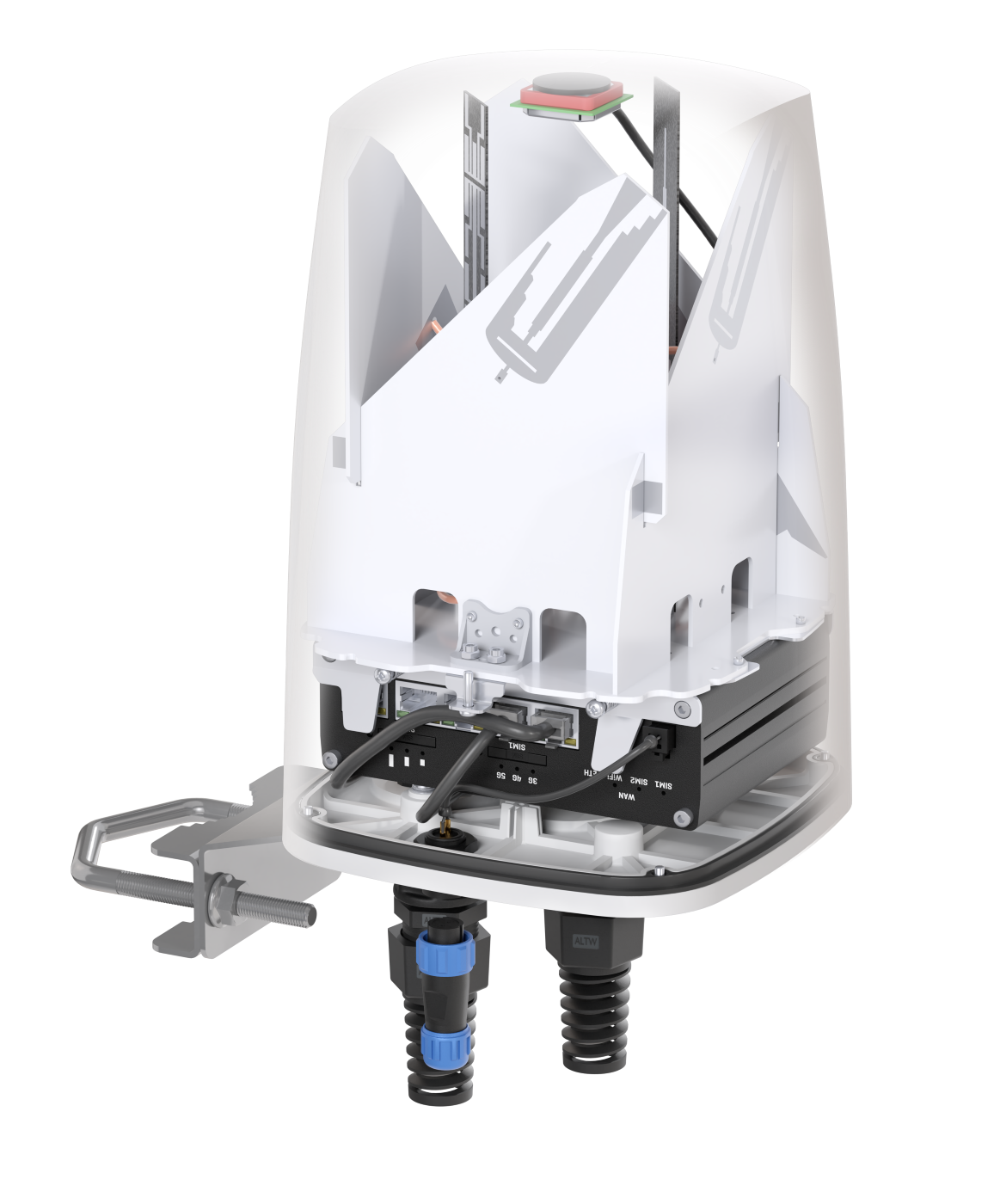 QuSpot for Teltonika RUTX50 2xRJ45 1xQuPS2 