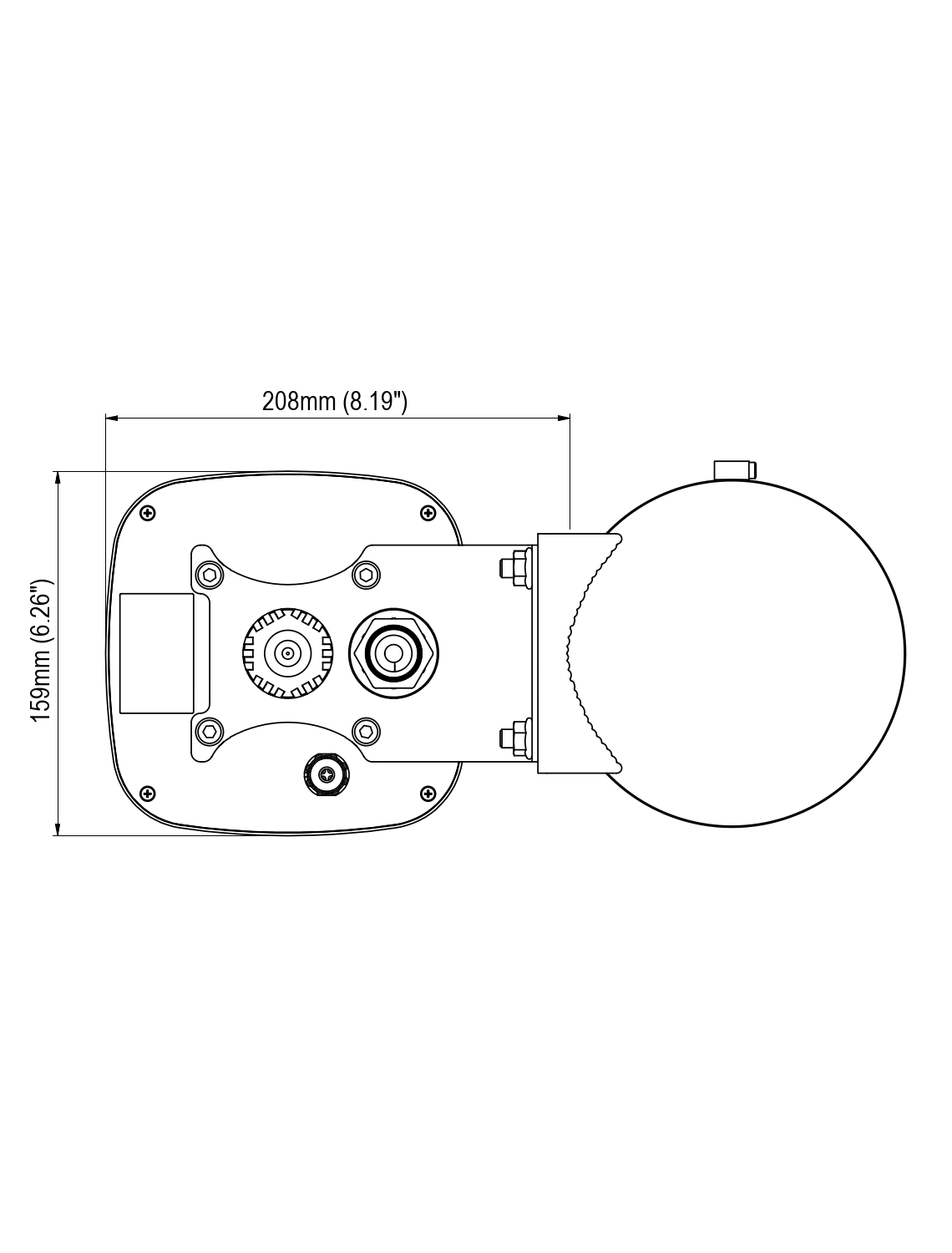 Dimensions of QuSpot for Teltonika RUTX50/RUTM51/RUTM54/RUTM55 modified QuSpot for Teltonika RUTX50/RUTM51/RUTM54/RUTM55 modified